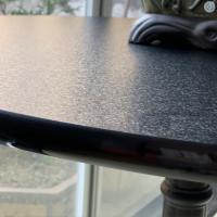 Vidro temperado com ácido gravado de jade branco Kylin para mobiliário de mesa divisórias internas