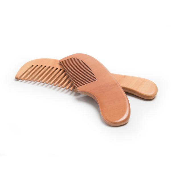 Natural Pear Wooden Hair Comb Hair Care Tools Double Sided Home Use