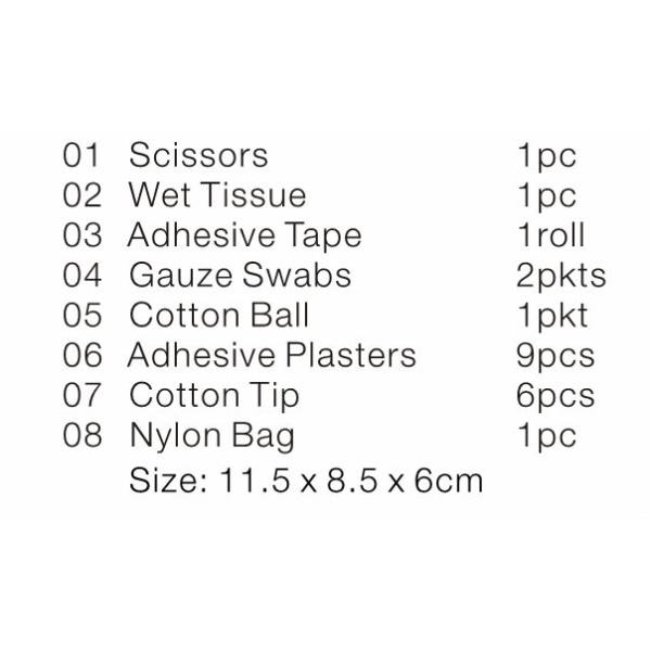 Mini Portable First Aid Kit Gift Box Pouch Medical Keep Safe Promotional