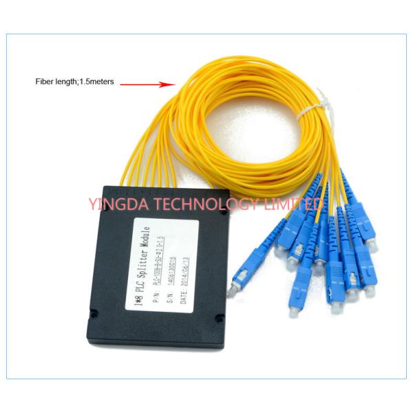 GPON Single Mode Fiber Optic PLC Splitter 1x 8, PLC Splitter Module SC 1.5M Модуль разделения PLC на оптические волокна