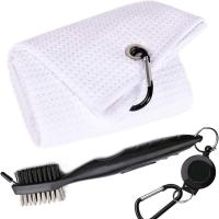 Logo de broderie Microfibre serviette de sport gaufre de golf serviette opp sac pour les sports