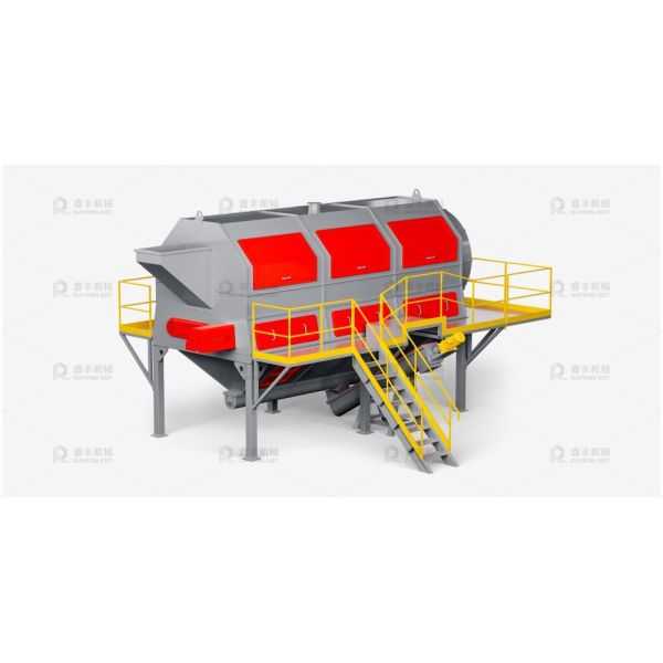 3kW Trommel Screen Machine Long Lifespan Wear Resistant For PET Bottles