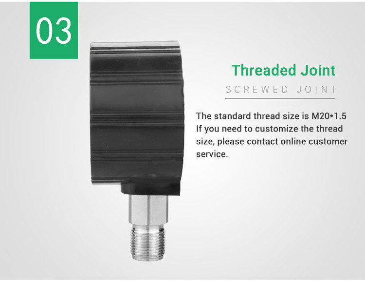 80mm High Precision 0.5%FS DC220V Intelligent Digital Electric Contact Pressure Gauge