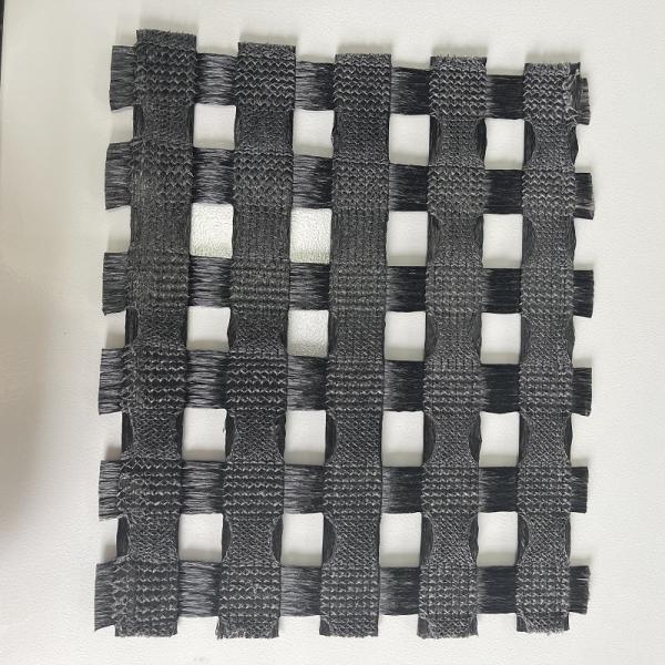 200-200 Kn/m High Strength PET Biaxial Polyester Geogrid  Reinforced Soft Soil Subgrades