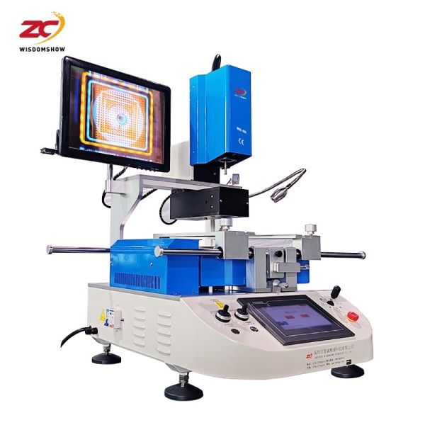 Semi Automatic BGA Rework Station with Three Independent Heating Zones, ±0.01mm Mounting Accuracy, and High-definition Touchscreen HMI