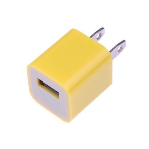 USB AC Wall Charger and Car Charger+Data Cable for Apple iPod Touch iPhone4 4S 4G yellow
