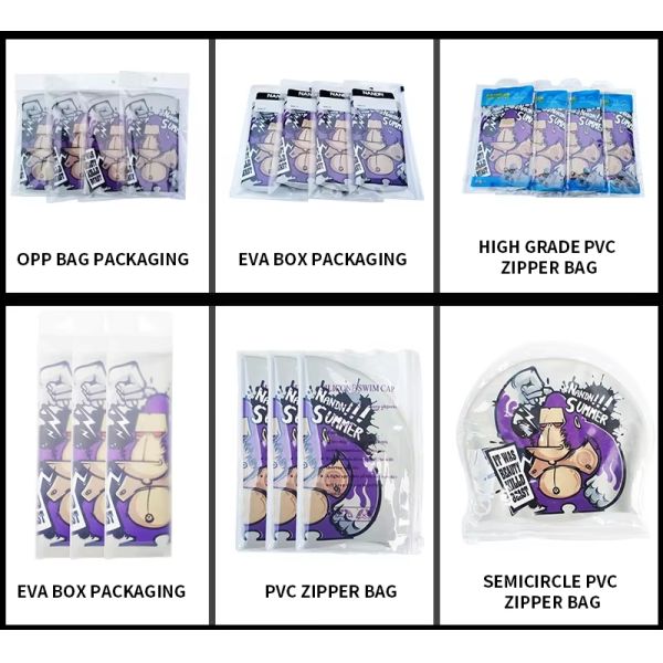 Durable Elastic Non-Slip Printed Women Swimming Cap Silicone Bathing Caps