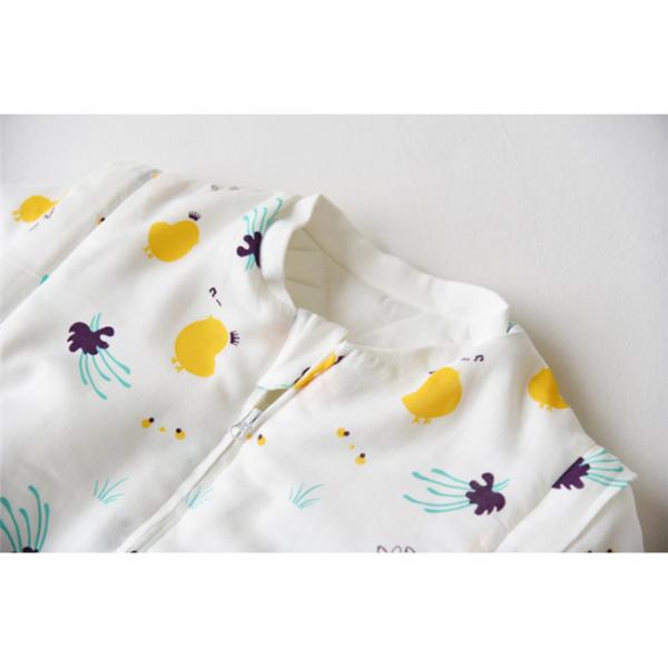 Unisex Muslin Baby Pajamas Cotton Fabric Plain Dyed Newborn Baby Outfits ODM / OEM