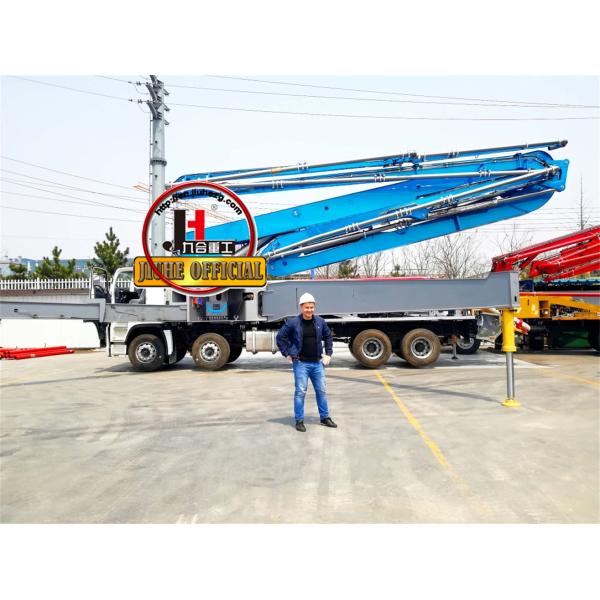JH Brand Large Concrete Pumps With Boom 63m Truck Mounted Concrete Pump Truck