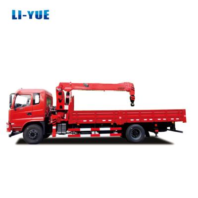 Truck Mounted 6 Ton Straight Boom Crane With Hengli Hydraulic Pump