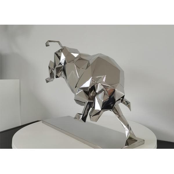 Отполированная зеркалом скульптура Bull нержавеющей стали для поддержки OEM ODM внутреннего художественного оформления