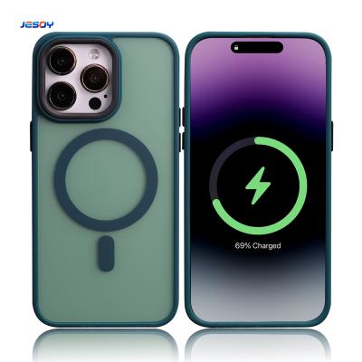 Custom Magsafe Phone Case Matte Transparent Mobile Covers Scratch Resistant