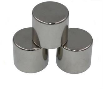 Industrial NdFeB Ring Magnet / Neodymium Cylinder Magnets Silver Coating