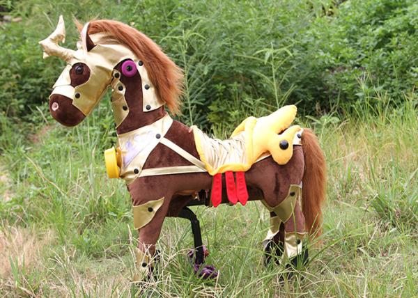 Factory mixed batch of children without musical slide Trojan horse wood mechanical horse