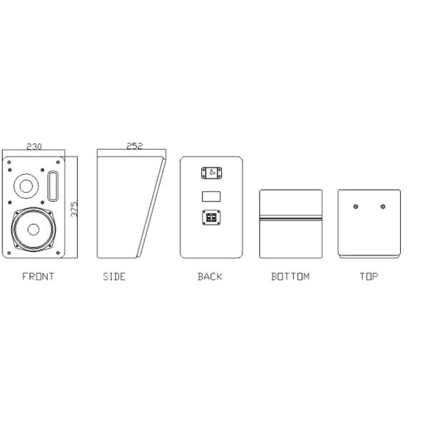 6 inch main channel 5.1 home theater ktv speaker system KS6