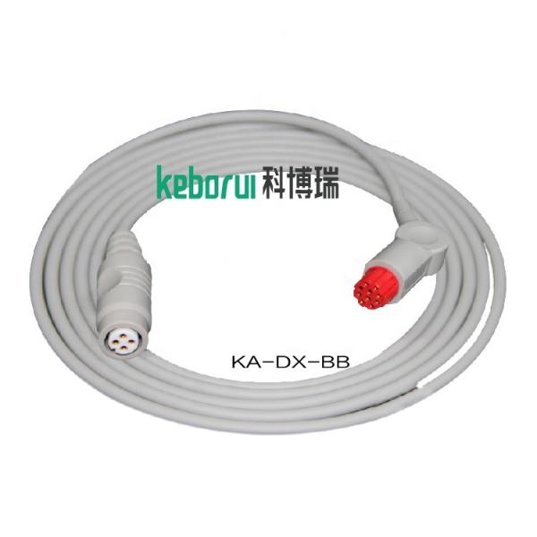 GE-Datex IBP adapter cable to B.Braun IBP transducer cable