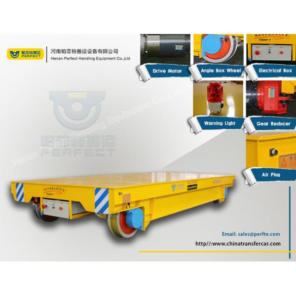 Heavy Load Electric SGS Rail Transfer Cart With Remote Control System