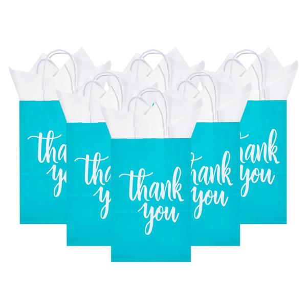 CMYK 4 Color Offset Printing Hand Length Handle Kraft Paper Bag for Customized Design