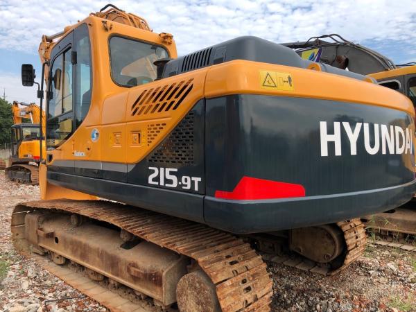 Original Used Hyundai Digger 215-9 Crawler Excavator with 22 Ton Operating Weight