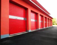 Haute fibre de verre de sécurité de logistique de fiabilité de porte en spirale à grande vitesse commerciale dur