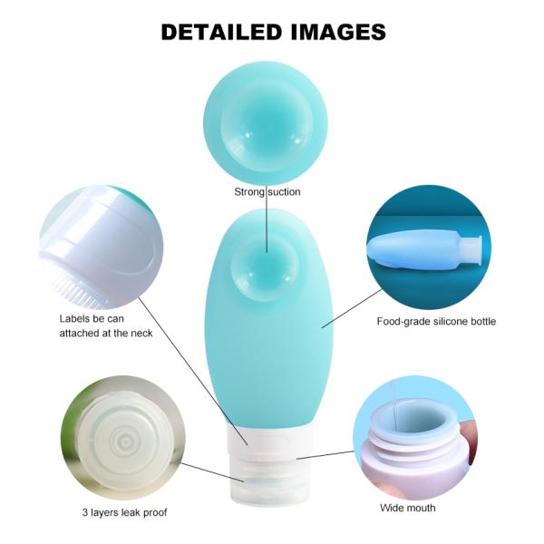 Непахучее перемещение силикона 100ml разливает по бутылкам с чашкой всасывания