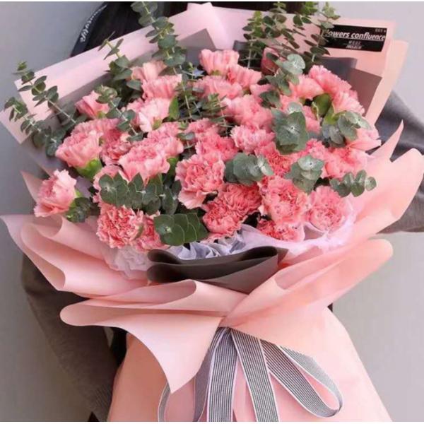 Papel de envoltura de flores al por mayor, ramos de flores, bolas de burbujas, papel vegetariano decorativo coreano, materiales de embalaje floral impermeables mate y semitransparentes