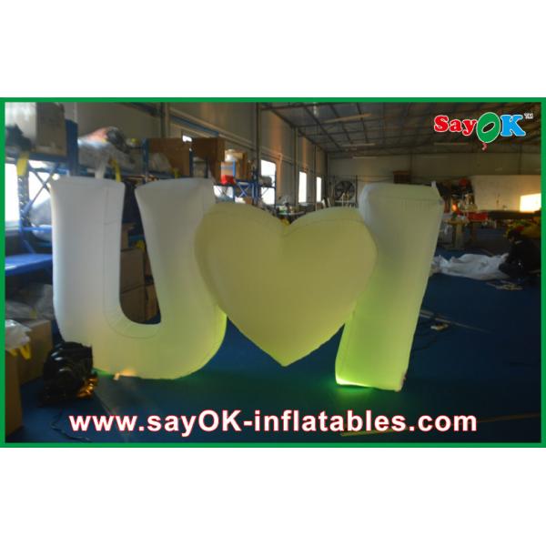 Décoration gonflable attrayante blanche d'éclairage drôle pour l'événement
