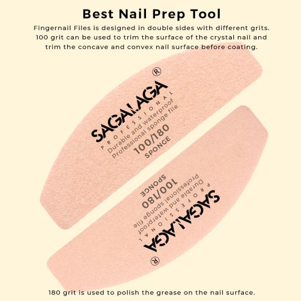 Nail Pedicure File 80/80/100/180/200/240 Manicure Tools Kits Buffers for Nails Grinding Plisher File Nail Care Tool Kit