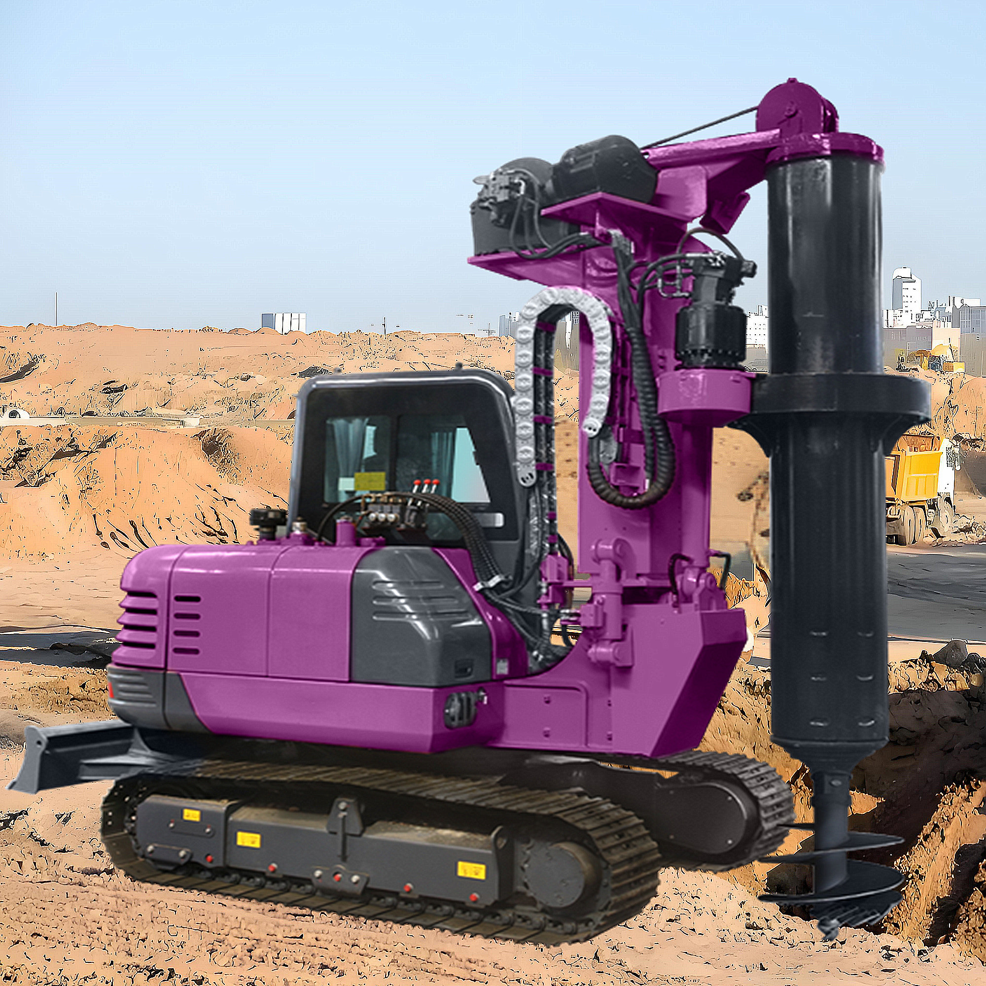 Hydraulic Rotary Drilling Rig Highway Municipal Engineering Construction Machine Portable Drill Rig