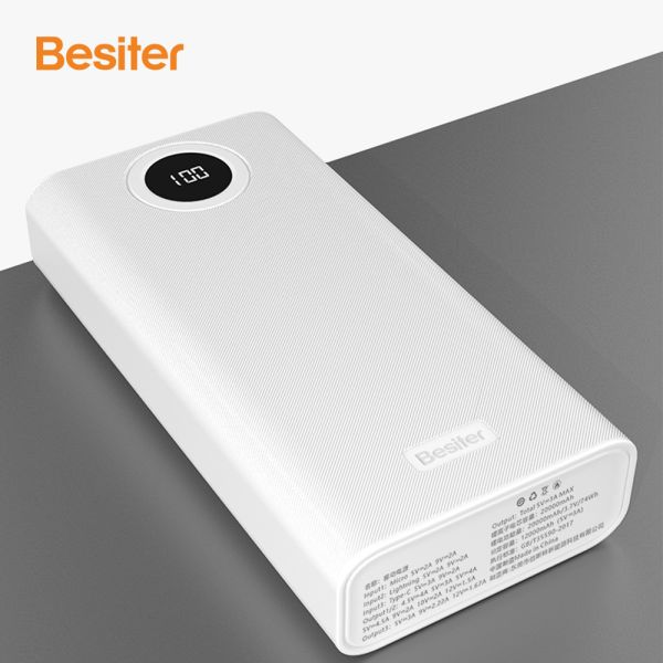 22.5W Portable Smart Fast Charging Power Banks Large Capacity 20000mah Micro USB Input for Outdoor Mobile Phone