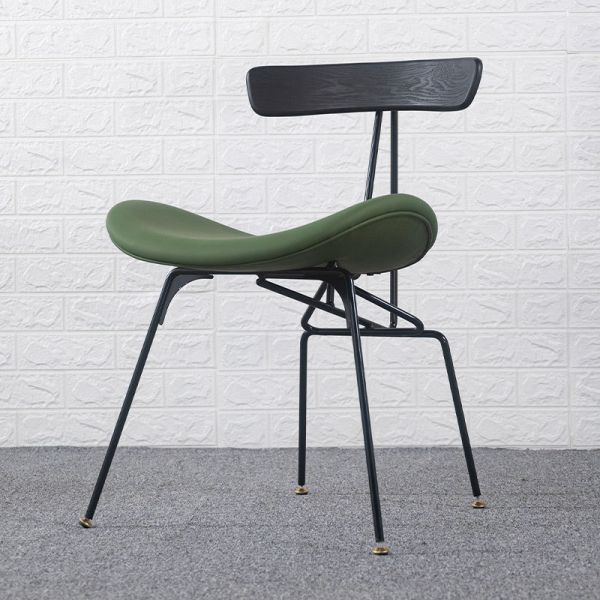Nordic Industrial Style Instagram Dining Chairs Iron Light Luxury Backrest Chairs Restaurant Chairs