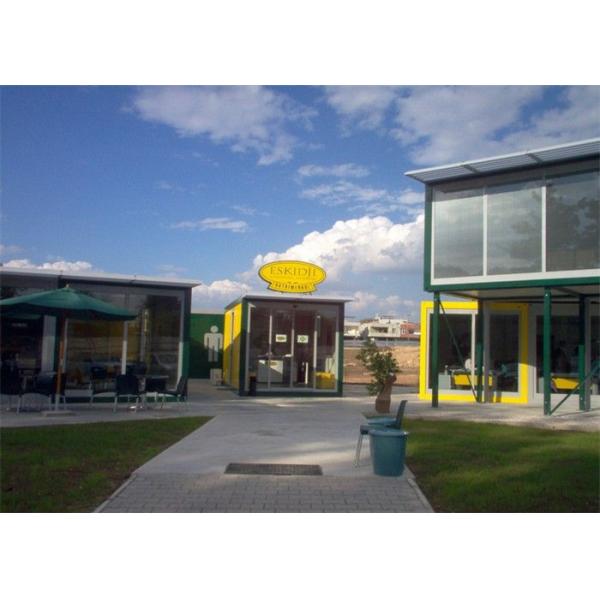 Foldable Galvanized Steel Structure Building for Cafe , Fire Proof