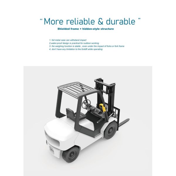Professional 5000kg Capacity Digital Forklift Scales with ±1% Accuracy and IP53 Protection Forklift Weight Indicator