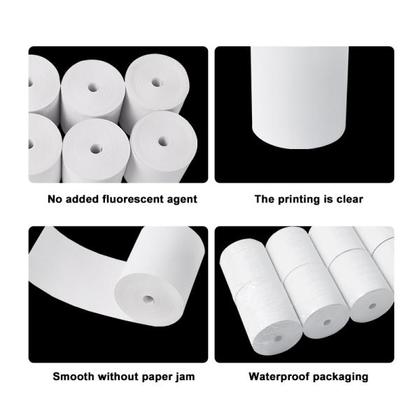 57mmx38mm Thermal Receipt Paper Rolls With 58gsm For Credit Card