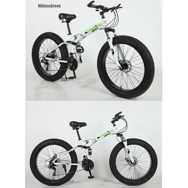 Vélo de montagne pliable à pneus de 26 pouces personnalisable avec levier de changement en alliage d'aluminium et fourchette en acier au carbone