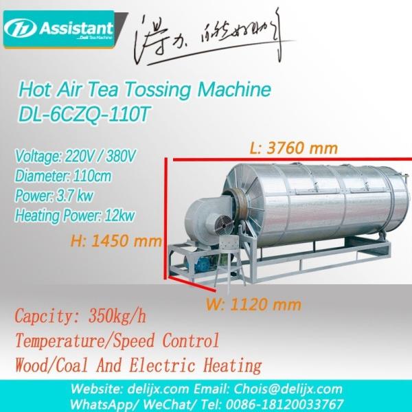 Upgrade Your Oolong Tea Production with 1100mm Inner Diameter Tea Leaf Tossing Machine