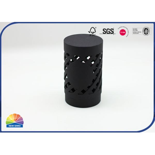 Black Customized Special Paper Packaging Tube Hollow With Inner Tray