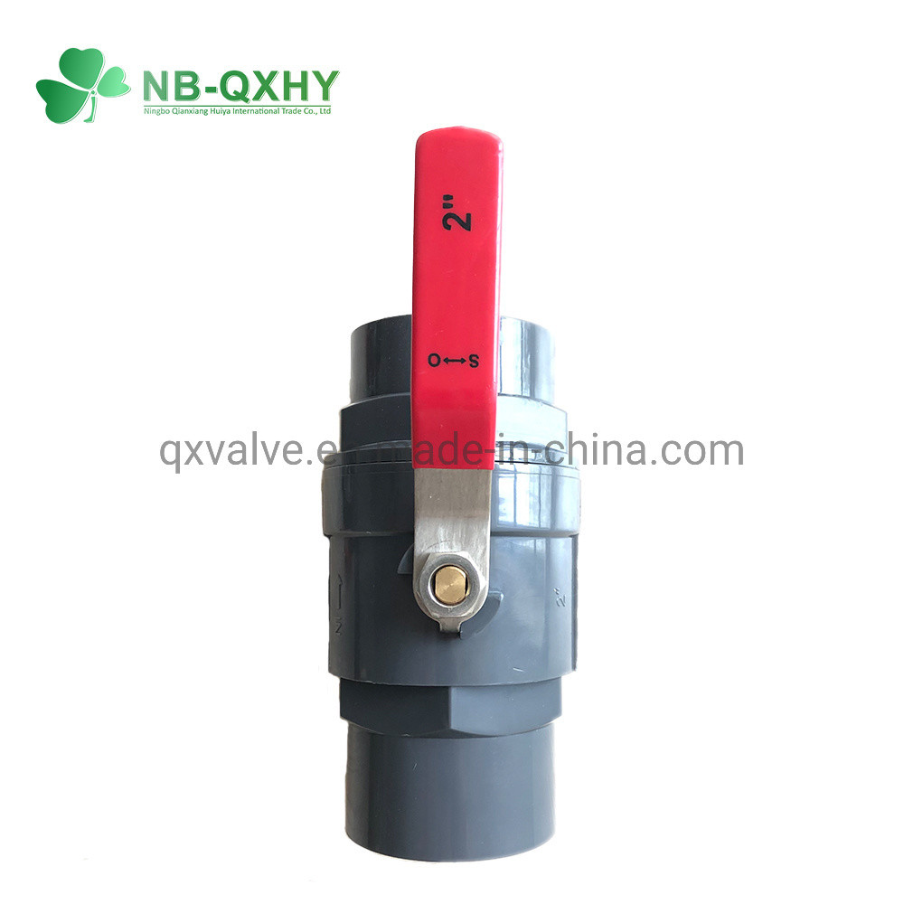 2-дюймовый пластиковый ручка из нержавеющей стали 2 PCS PVC шаровой клапан легко открыть и закрыть очень