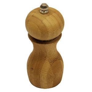 Bamboo pepper mill and salt shaker set