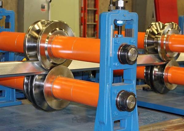 110KW Steel Silo Roll Forming Machine / Transmission Table Roll Forming Line