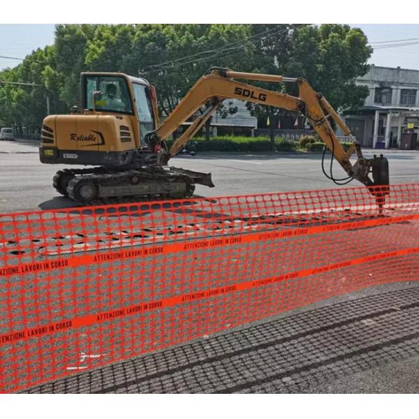 PE OIrange Construction Site Safety Protective Mesh with Visible Warning Tapes