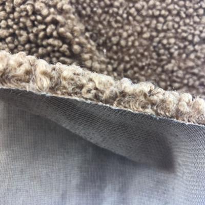 Medium Weight Plaid 100% Polyester Sherpa Faux Fur Fabric for Toys and Garment