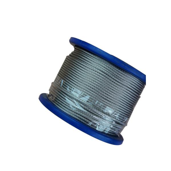 Câble métallique en acier galvanisé 6x7+FC 3/16'' en acier à haute teneur en carbone, calibre de fil de 1mm à 5mm