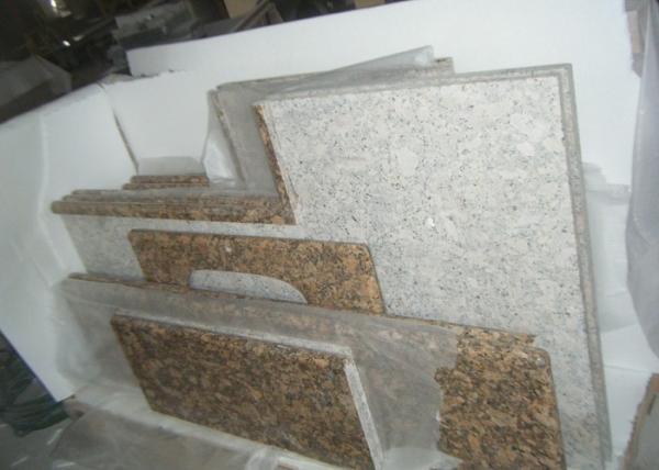 Baltic Gold Granite Stone Slab Countertop Solid Surface Vanity Tops For Bathroom