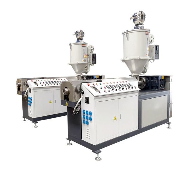 Máquina plástica pequena térmica de nylon da extrusora da máquina expulsando das tiras da ruptura