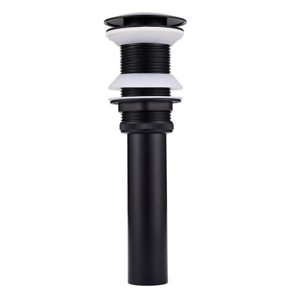 PNF acima da bacia Matt Black Finish da bacia do dissipador do torneira da bomba de dreno do desperdício do bronze da água