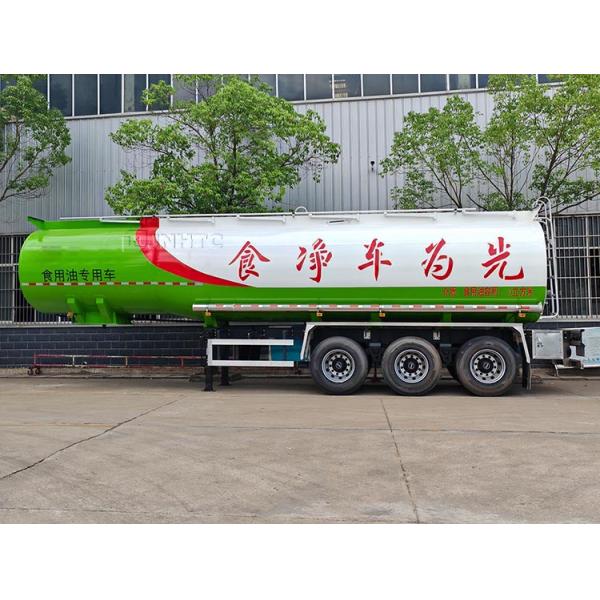 Горячая продажа 3 оси 55000 литров емкость танка пищевого масла полуприцеп / топливный бак прицеп Хорошая цена