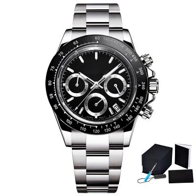 3ATM Japan Movt Watch Stainless Steel Back Quartz Black Date Function