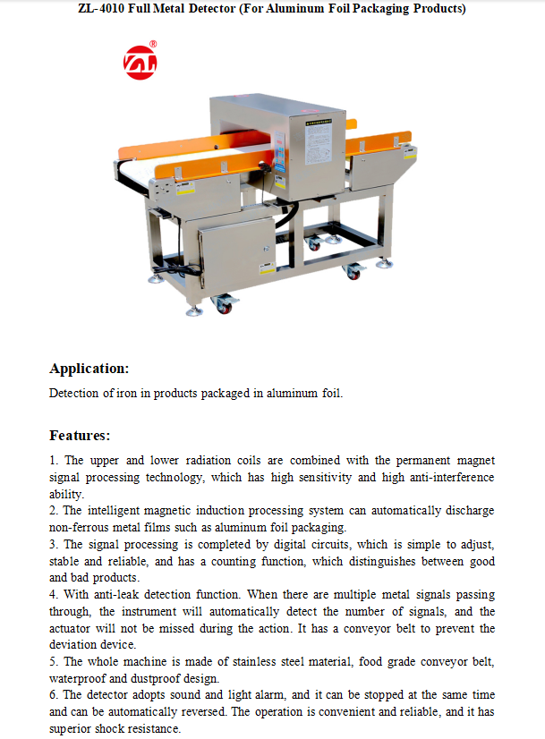 HACCP FDA Pulse Metal Detector Conveyor Metal Detection Machine for Chocolate Chip Cookies Biscuit Snack Production Line