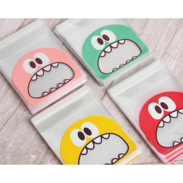 3,9 x 3,9 дюйма мешка целлофана печенья сумки большого рта поли упаковывая